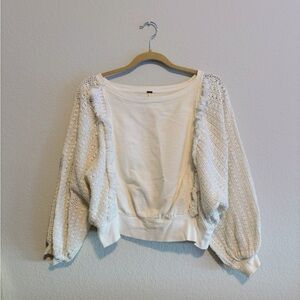 Free People Faff & Fringe Pullover